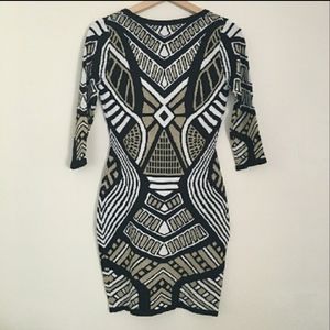 Forever 21 tribal print sweater dress